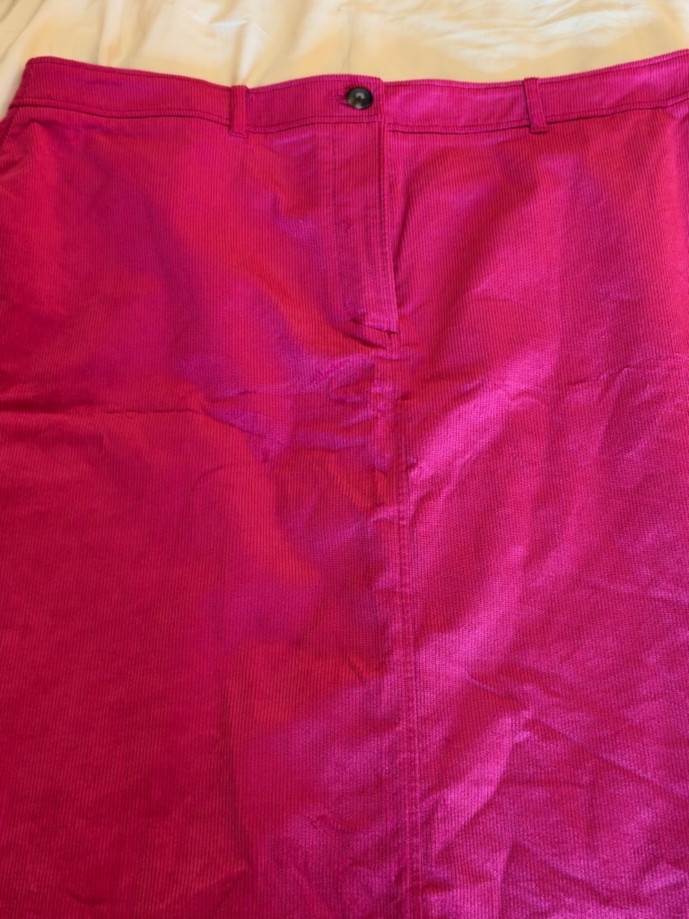 Boden Raspberry Corduroy Calf Length Skirt - Sz 20
